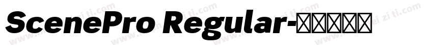 ScenePro Regular字体转换